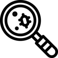 Bacterium Line Icon vector