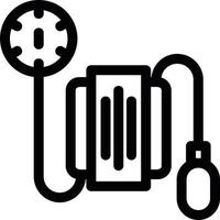 Tensiometer Line Icon vector