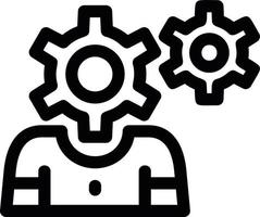 Cognitive Line Icon vector