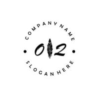Initial OQ letter logo elegant company brand luxury vector