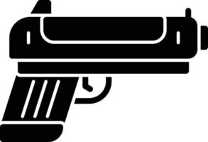 icono de glifo de pistola vector