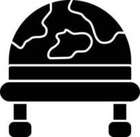 Helmet Glyph Icon vector