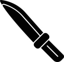 icono de glifo de cuchillo vector