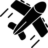 Plane Glyph Icon vector