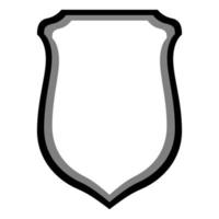 plantilla de icono de escudo. diseño de logotipo en estilo plano. ilustración vectorial colorida sobre un fondo blanco. vector