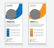 Digital marketing agency roll up banner design template, Digital marketing agency roll up banner layout design template vector