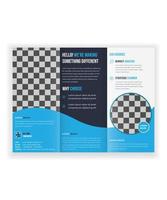 Corporate Business Square trifold brochure design template, corporate business tri fold brochure design template vector