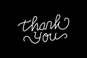 Thank You Typography Vector