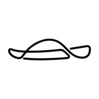 Beautiful minimal continuous line flipflop drawing vectors and graphics