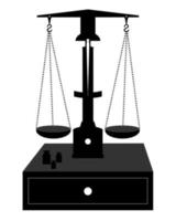 Scales for weighing of small agents vector