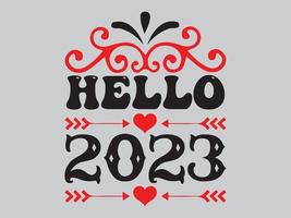 New Year T Shirt Design File vector