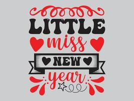 New Year T Shirt Design File vector