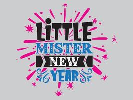 New Year T Shirt Design File vector