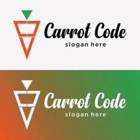 Set Carrot Icon Geometric Shape Elegant Modern Symbol Brand Identity Logo Design Vector