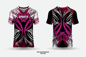 Abstract sports jersey design template mockup vector