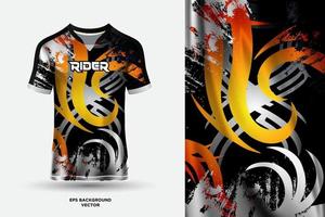 Abstract sports jersey design template mockup vector