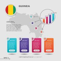 Guinea Chart Infographic Element vector