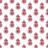 Seamless vector pattern of jar for wrapping and printing. Vibrant illustration related to Chinese New year and holidays concept