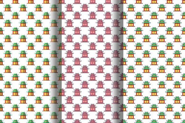 Set of vector seamless patterns of winter and Christmas  for wallpapers, postcards, textile, placards