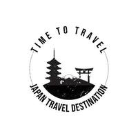 Japan travel destination grunge rubber stamp vector