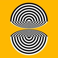 Modern optical striped abstract background vector