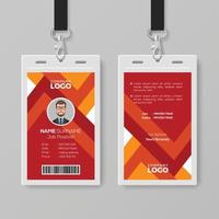 Modern ID Card with Abstract Background vector