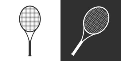 bádminton tenis raqueta deportes juego icono vector ilustración