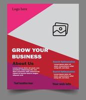 flyer design template Print vector