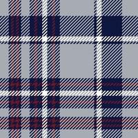 Plaid pattern in grey with dark violet, and white  color. Vector graphic. Texture for shirt, clothes, dresses and  other modern fashion textile design. Pixel texture