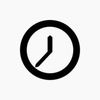 Clock icon in trendy flat style isolated on background. vector