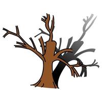 tree icon,dry tree flat icon, Isolated and flat illustration vector