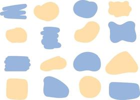 Vector abstract shapes set