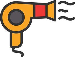 Hair Dryer Vector Icon Design