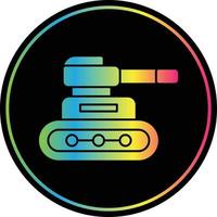 Tank Glyph Due Color Icon vector