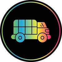 Truck Glyph Due Color Icon vector