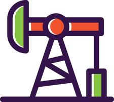 Oil Pump Filled Icon vector