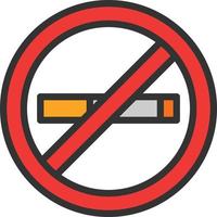 No Smoking Vector Icon Design