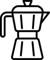 Coffee Pot Vector Icon Design