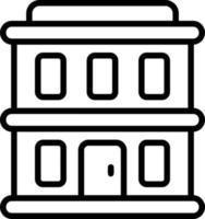 Building Line Icon vector