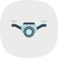 Drone Flat Curve vector