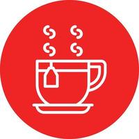 Tea Mug Vector Icon Design