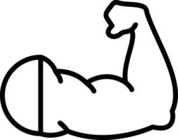 Arm Line Icon vector