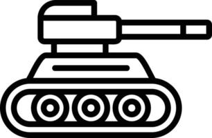 Tank Line Icon vector