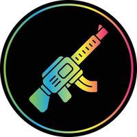 Gun Glyph Due Color Icon vector