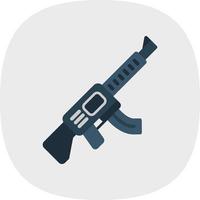 Gun Flat Curve vector