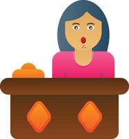 Receptionist Vector Icon Design