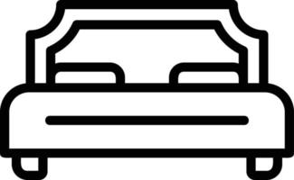 Double Bed Vector Icon Design