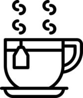 Tea Mug Vector Icon Design