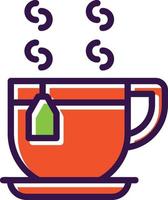 Tea Mug Vector Icon Design