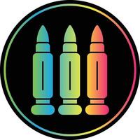 Ammo Glyph Due Color Icon vector